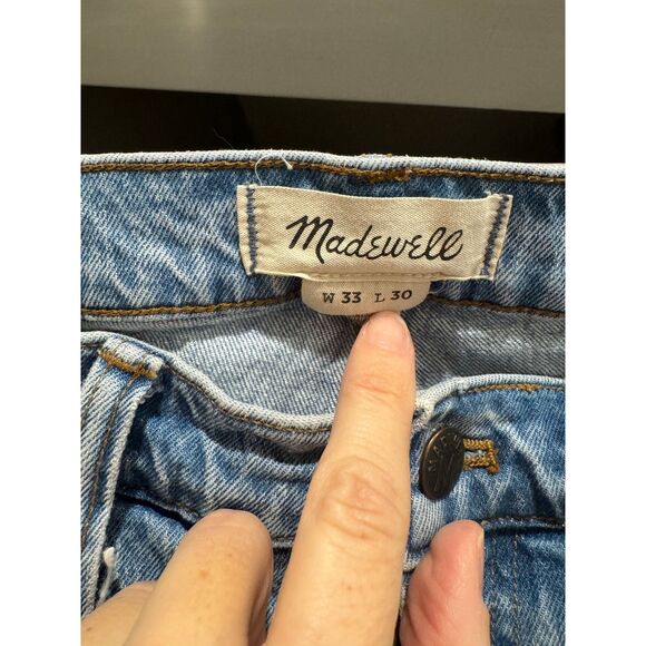 Mens Madewell Skinny Light Wash Jeans - W 33 L30 - Picture 4 of 4